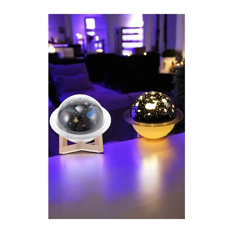 Hava Nemlendirici Masa ve Gece Lambası USB Projeksiyon Aromaterapi