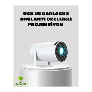 Kablosuz Bağlantılı Full HD Ev Sinema Projeksiyonu 160 ANSI Lümen