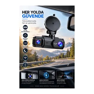 Full HD 1080P Gece Görüşü WiFi Bağlantı 180° Geniş Açı