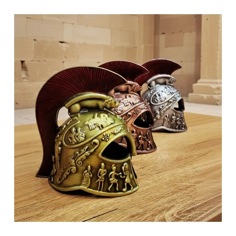 Metal Dekoratif Şövalye Miğferi - Tarihi Tasarım - 10x5 cm
