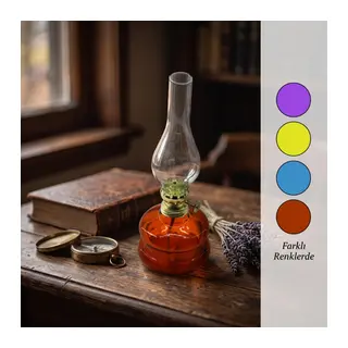 Renkli Nostaljik Gaz Lambası - Dekoratif Mini Aydınlatma