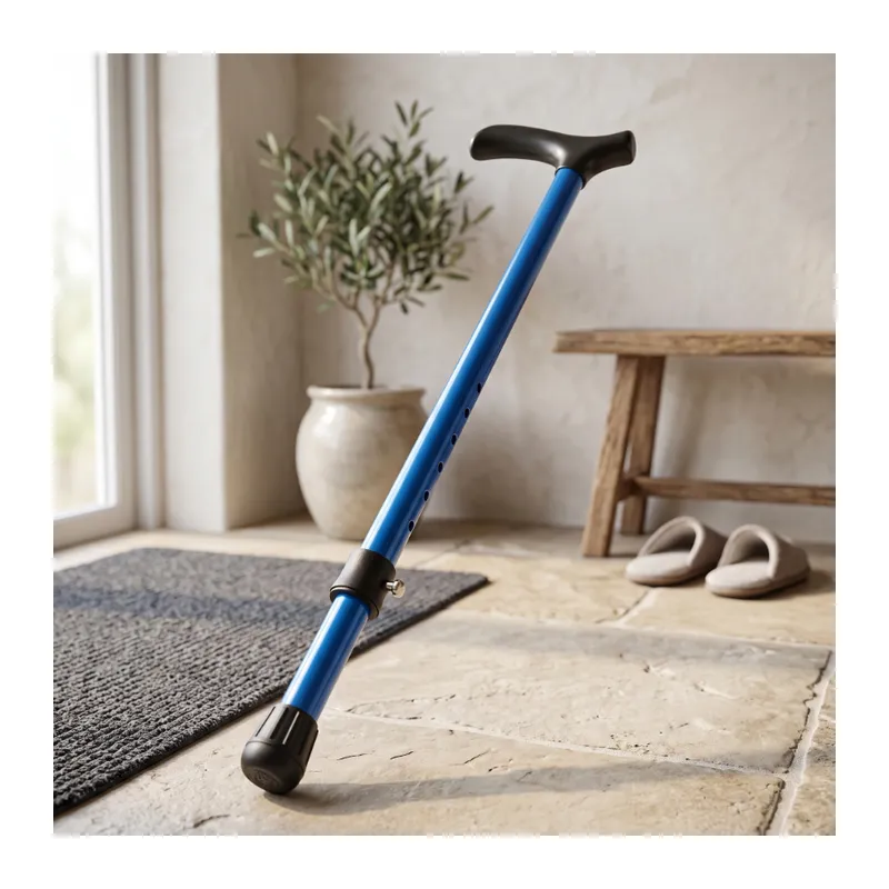 Ayarlanabilir Metal Pimli Baston - Ergonomik Saplı - Yürüyüş Desteği