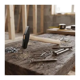 Ahşap Saplı Dövme Çelik Çekiç - 300 Gram - 30 cm