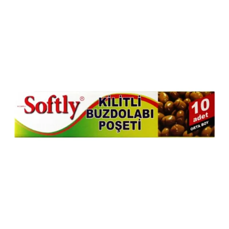 Kilitli Buzdolabı Poşeti - 10'lu Paket - Orta Boy