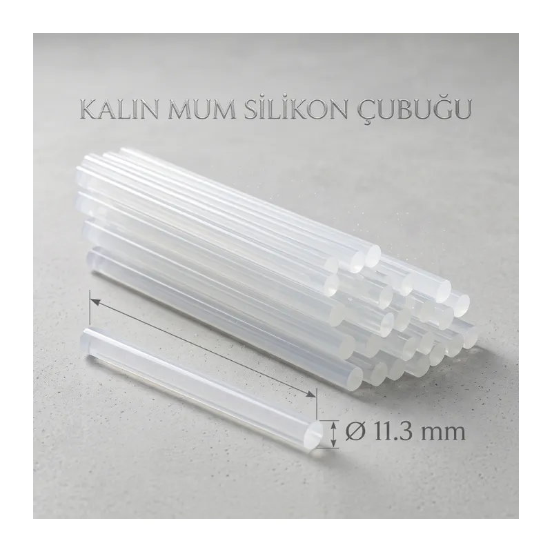 Kalın Mum Silikon Çubuğu - 11.3 mm - 1 Kilogram