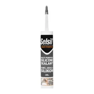 Siyah Universal Silikon - 280 gr - Dolgu Silikonu