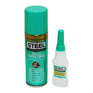 Hızlı Yapıştırıcı Seti - Aktivatör Spreyli - 100 ml ve 20 gr