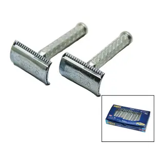 Tıraş Aparatı - Jilet Takmalı - Klasik Model - Metal Nikel Alaşımlı