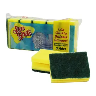 Bulaşık Süngeri Seti - 5 Adet - Oluklu