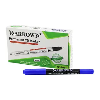 Mavi CD Kalemi - 2 Uçlu - Marker - 1 mm ve 0.4 mm