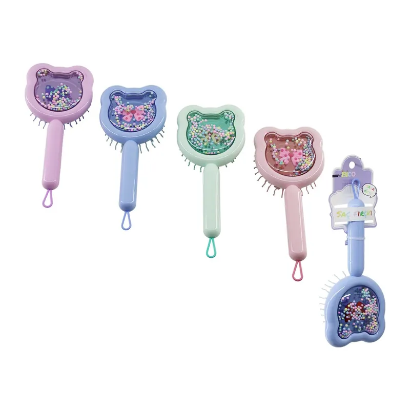 Çocuk Saç Tarağı - Sevimli Kedi Tasarımlı - Plastik