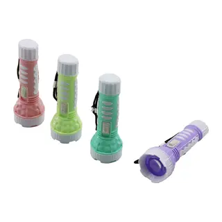 Mini Boy Led El Feneri - Pilli - Renkli Plastik