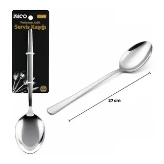 Metal Servis Kaşığı - Krom Renk - 27 cm
