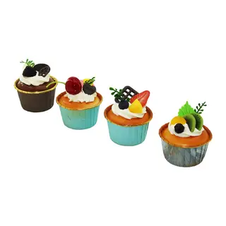 Buzdolabı Magneti - Mini Muffin Tasarımlı - Karışık Model