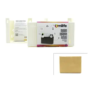Modem Saklama Kutusu - Plastik - Tek Renk - 25x15x6 cm