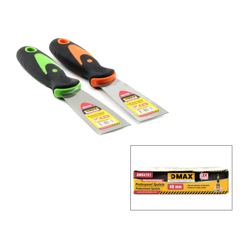 Profesyonel Metal Spatula - 40 mm - Fiber Saplı