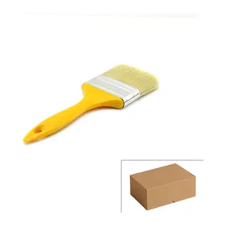 Kestirme Boya Fırçası - 70 mm - Sarı Saplı - No 3
