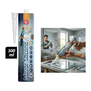 Şeffaf Silikon - 300 ml - Ayna Cam Yapıştırıcı