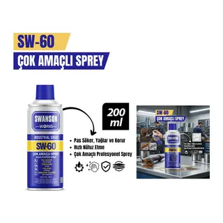 Çok Amaçlı Yağlayıcı Sprey - 200 ml - Pas Sökücü - Profesyonel Sprey