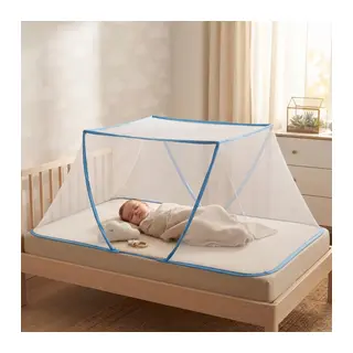 Portatif Bebek ve Çocuk Sinek Koruyucu Cibinlik Tül (50x125 cm) – Katlanabilir Beşik ve Yatak Tülü