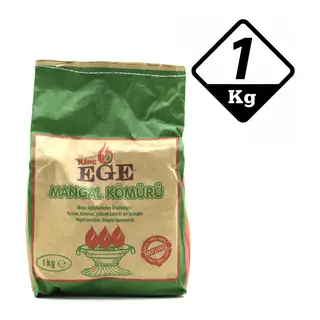 1 kg Mangal Kömürü - Çıra Hediyeli - Meşe Kömürü