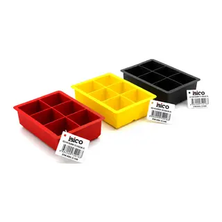 6 Bölmeli Kare Buz Kalıbı - Silikon - Renkli