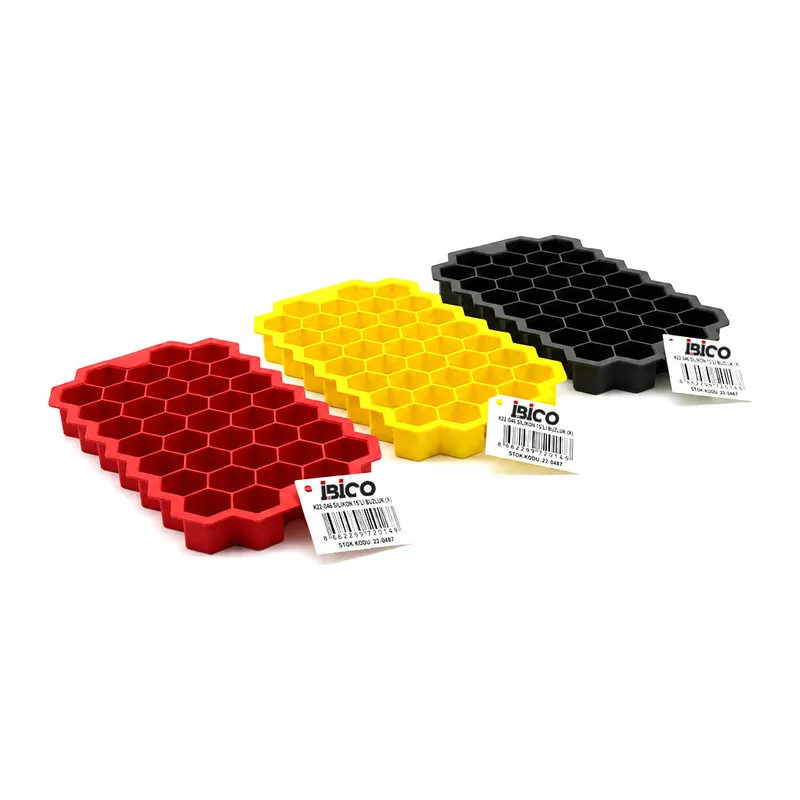 Mini Petek Buz Kalıbı - 38 Bölmeli - Silikon - Renkli