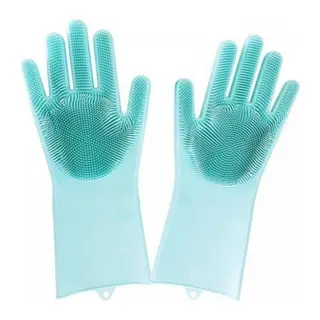 Sihirli Isıya Dayanıklı Silikon Çok Amaçlı Bulaşık Eldiven Fırçası Magic Gloves