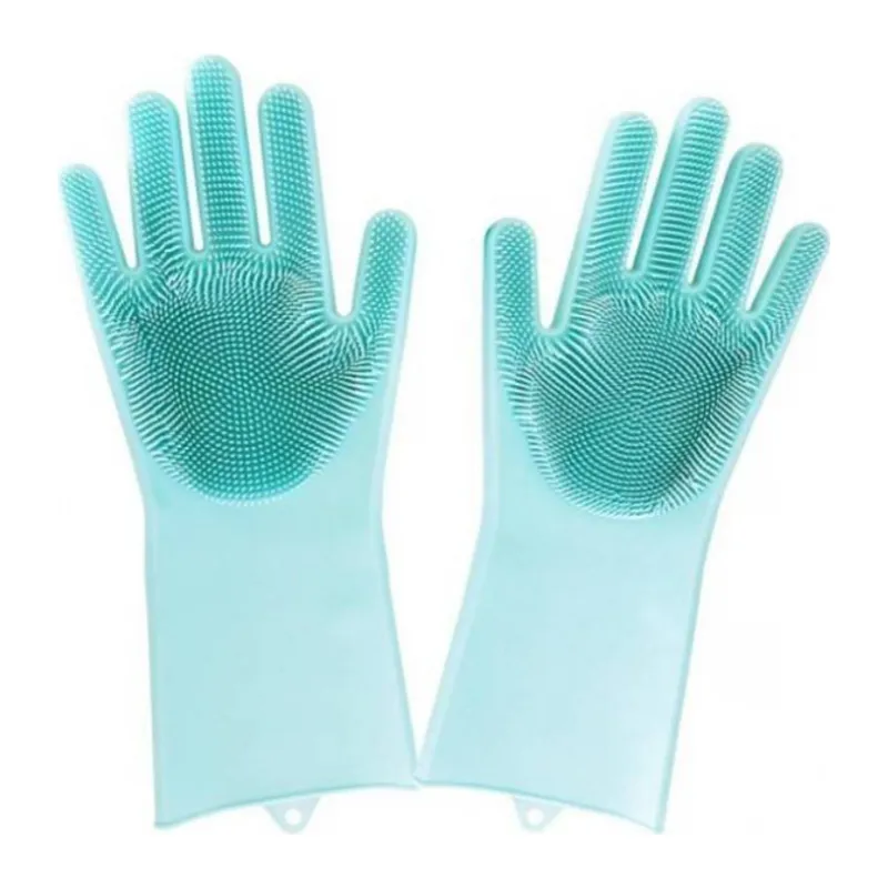 Sihirli Isıya Dayanıklı Silikon Çok Amaçlı Bulaşık Eldiven Fırçası Magic Gloves