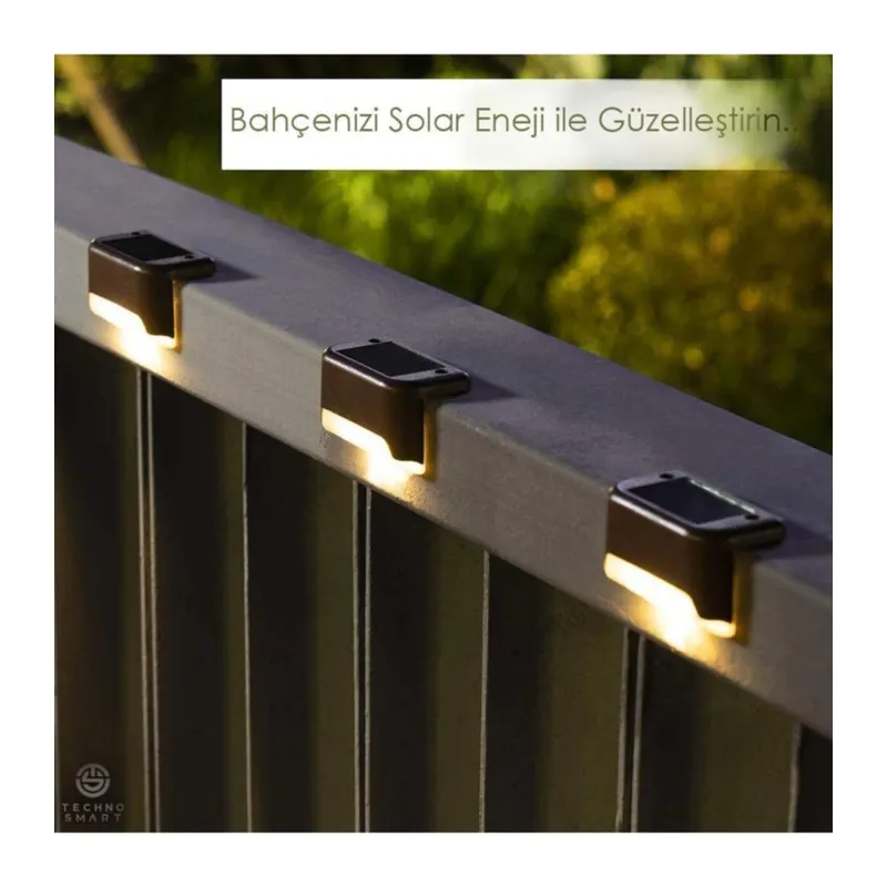 WaterProof Solar Merdiven Lambası 4 Adet