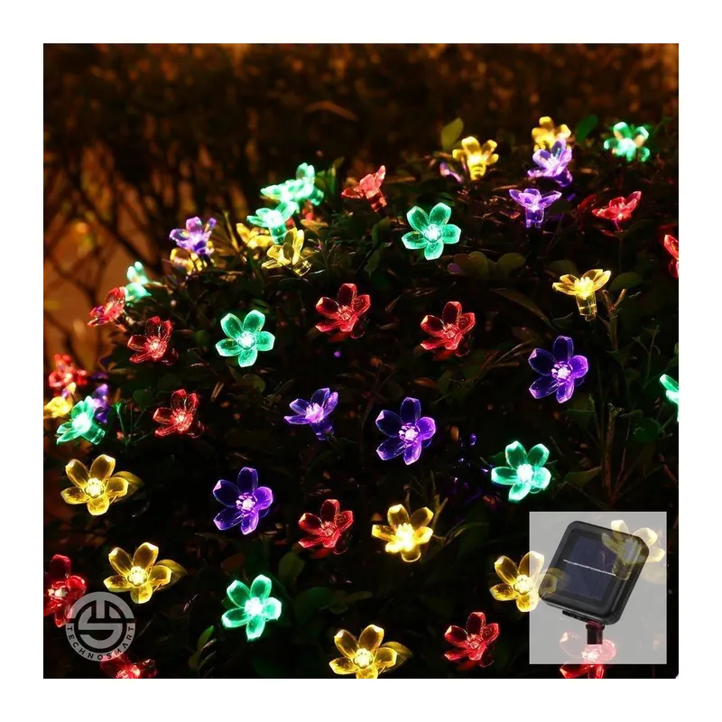 Solar Çiçekli RGB Dekorasyon Lambası