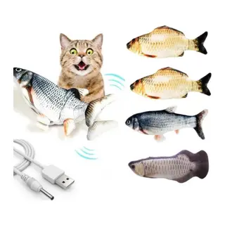 Hareketli Balık Kedi Oyuncağı Şarjlı
