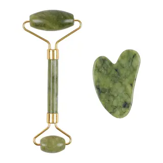 Jade Roller Gua Sha Taşı Seti