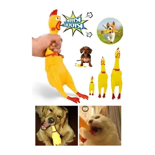 Ses Çıkaran Tavuk Kedi Köpek Oyuncağı 30 cm.