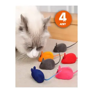 Kedi Eğitim Oyun Faresi 4 Adet