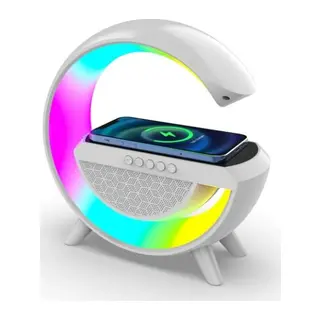 Kablosuz Şarj Standlı RGB Hoparlör