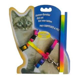 Multicolor Kedi Tasması