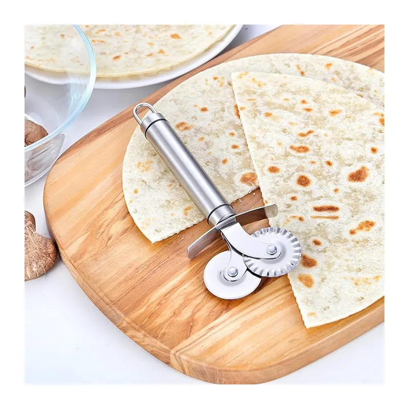 Çift Başlıklı Pizza Hamur Bıçağı