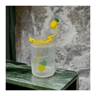 Ananas Tasarımlı Kupa Bardak