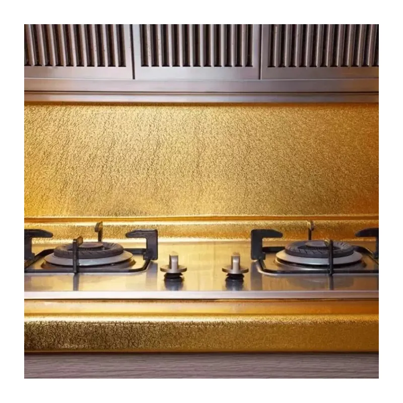 Yapışkanlı Gold Mutfak Tezgah Folyosu