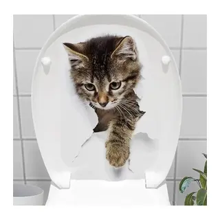 Decohandy Klozet Etiketi Stray Cat