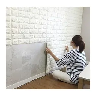 3D Tuğla Desenli Kendinden Yapışkanlı Duvar Paneli 58x38 cm