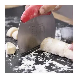 Paslanmaz Çelik Hamur Kesme ve Şekillendirme Spatulası
