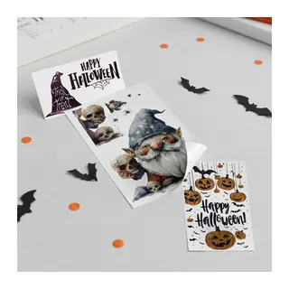 Halloween Temalı Duvar Stickerı - 3 Farklı Model - Cadılar Bayramı Dekoru - 57x24 cm