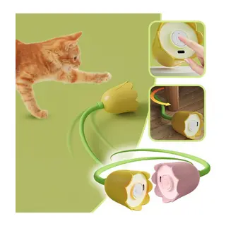 Hareketli Çiçek Kedi Oyuncağı