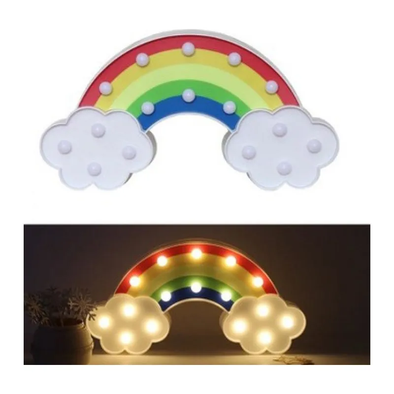 Led Işıklı Gökkuşağı Gece Lambası