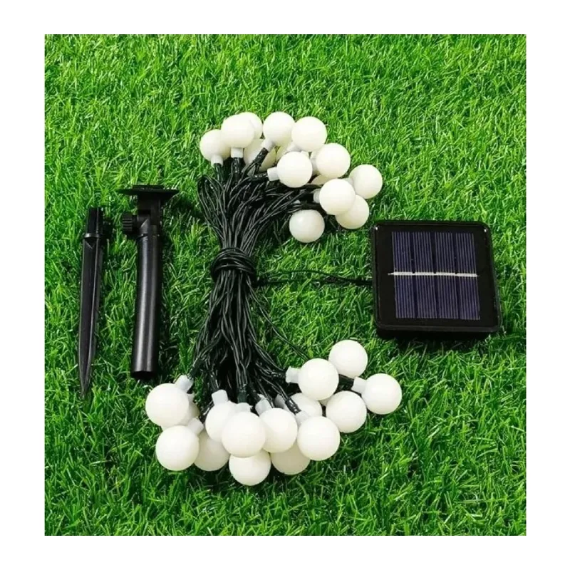 Solar 5m 28 Led Top RGB Siyah Kablolu
