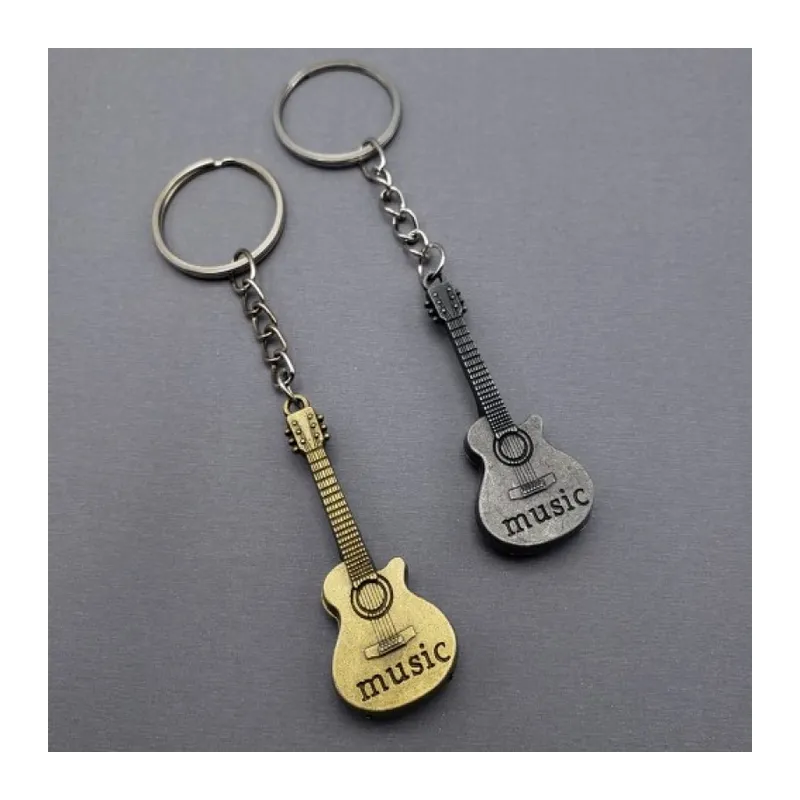 Metal Gitar Anahtarlık