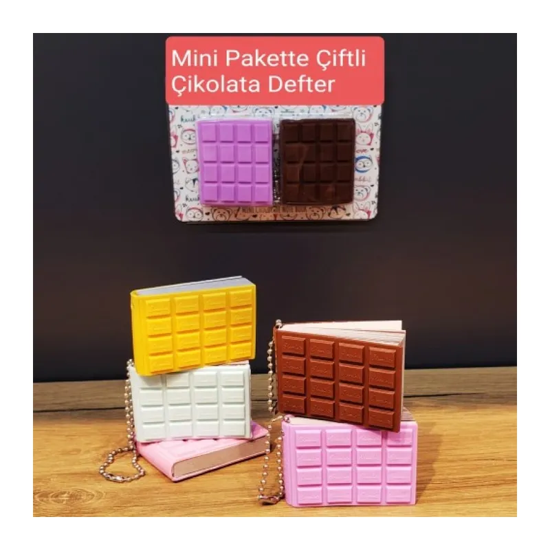 Mini Çiftli Çikolata Not Defteri