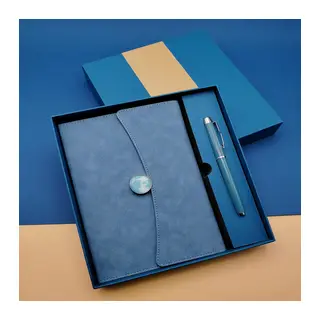 Promosyon Defter Kalem Seti Mavi Renk